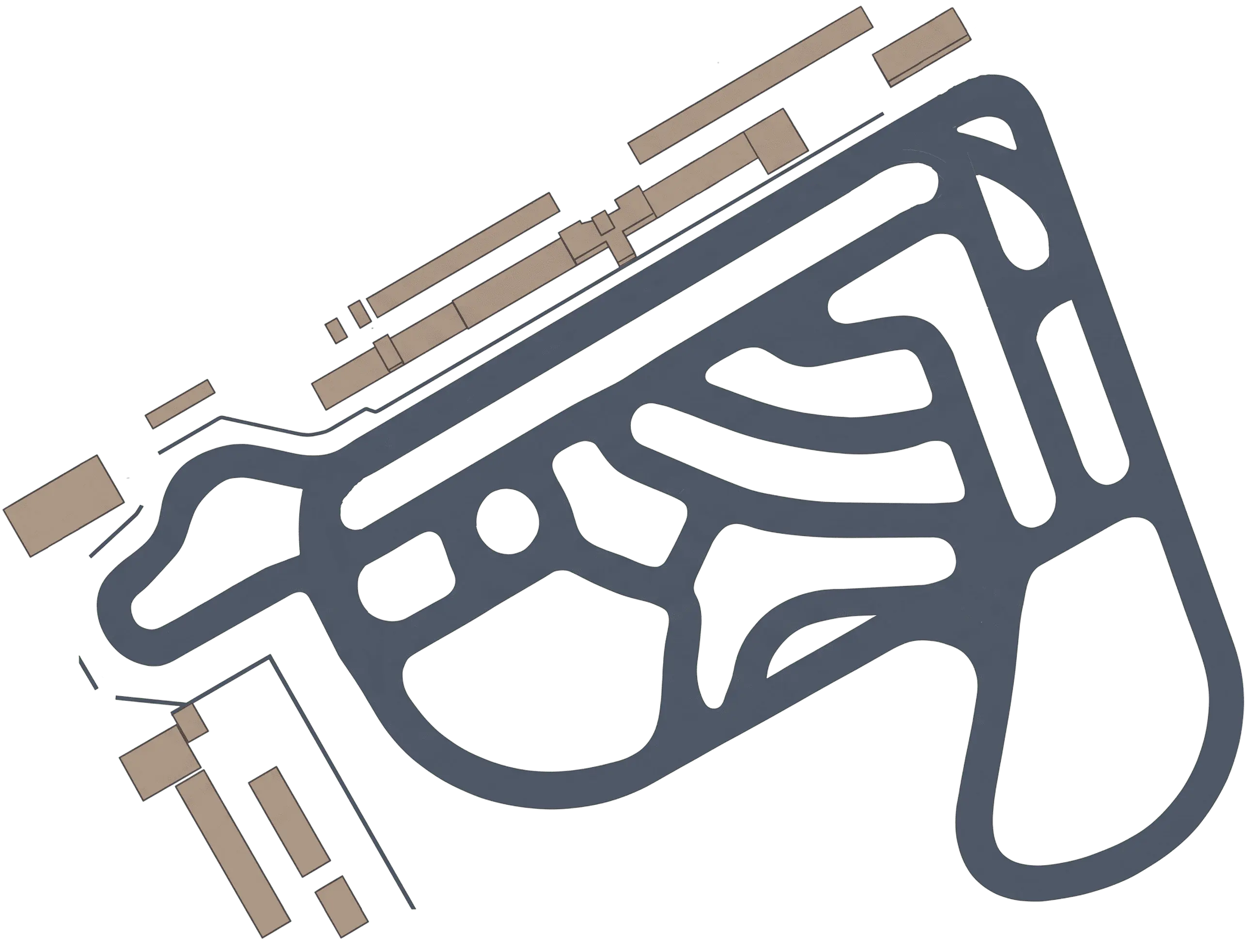 Traçado completo do Kartódromo Internacional de Guapimirim